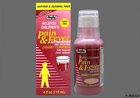 Children's Pain and Fever 160mg/5ml Solution package photo