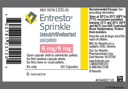 Entresto Sprinkle 6mg-6mg Capsule package photo