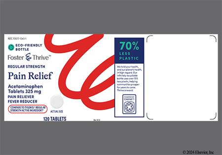 Foster & Thrive Pain Relief Regular Strength 325mg Tablet package photo