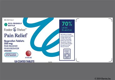 Foster & Thrive Pain Relief 200mg Tablet package photo