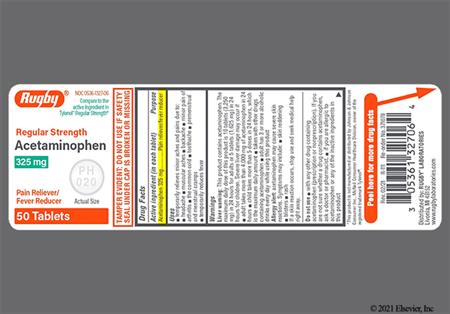 Acetaminophen Regular Strength 325mg Tablet