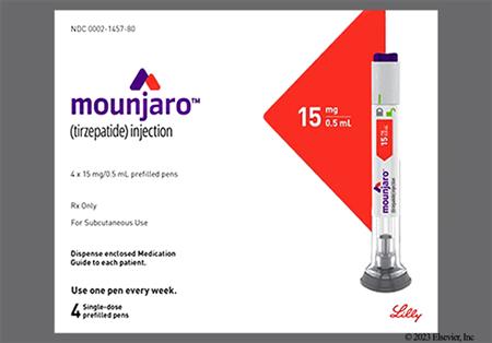 MOUNJARO 15mg/0.5mL Prefilled Pen Solution for Injection package photo