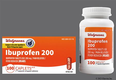 Walgreens Ibuprofen 200mg Caplet package photo