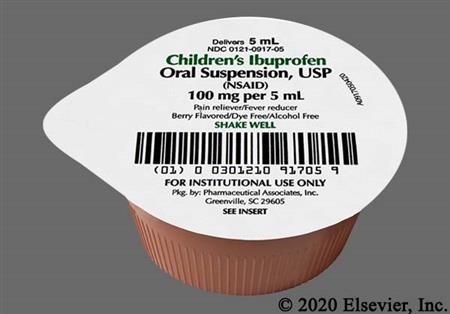 Children's Ibuprofen 100mg/5mL Suspension (Berry) package photo