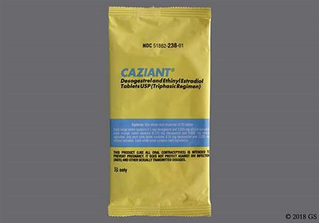 CAZIANT 28-Day 0.025mg-0.1mg/0.025mg-0.125mg/0.025-0.15mg Tablet package photo
