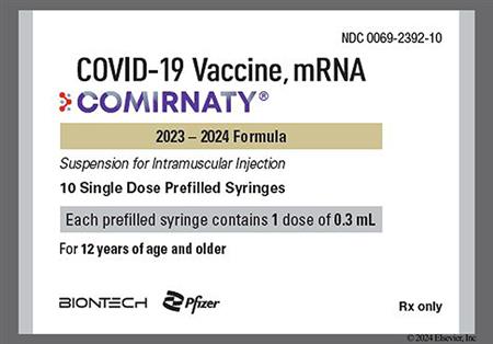 COMIRNATY COVID-19 2023-2024 Vaccine 30mcg/0.3mL Pre-Filled Syringe Suspension for Injection package photo