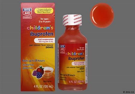 RITE AID Children's Ibuprofen 100mg/5mL Suspension (Berry) package photo