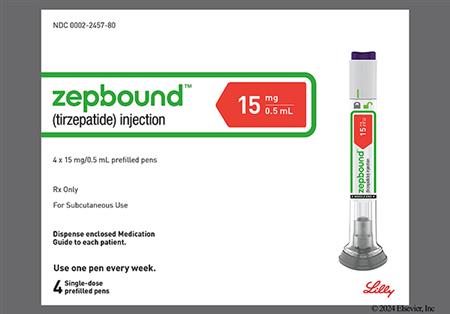 Zepbound 15mg/0.5mL Pre-Filled Pen Solution for Injection package photo