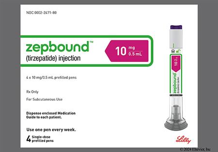 Zepbound 10mg/0.5mL Pre-Filled Pen Solution for Injection package photo