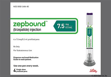 Zepbound 7.5mg/0.5mL Pre-Filled Pen Solution for Injection package photo