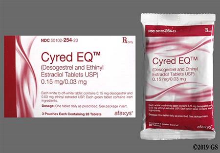 Cyred EQ 28-Day 0.03mg-0.15mg Tablet package photo