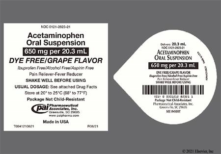 Acetaminophen 650mg/20.3mL Suspension
