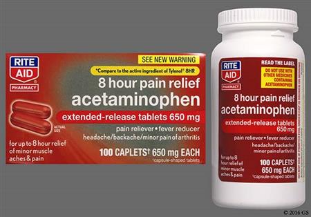 RITE AID Acetaminophen 8 Hour 650mg Extended-Release Caplet