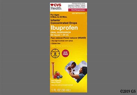 CVS Infants' Ibuprofen 50mg/1.25mL Concentrated Drops (Berry)