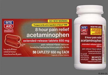 RITE AID Acetaminophen 8 Hour 650mg Extended-Release Caplet