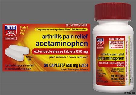 RITE AID Arthritis Pain Relief 650mg Extended-Release Caplet package photo