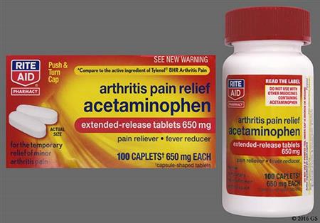 RITE AID Arthritis Pain Relief 650mg Extended-Release Caplet package photo