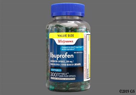 Walgreens Ibuprofen 200mg Softgel package photo