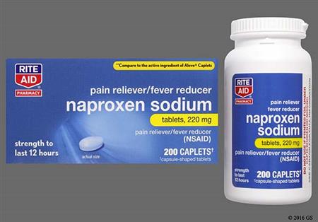 RITE AID Naproxen Sodium 220mg Caplet package photo