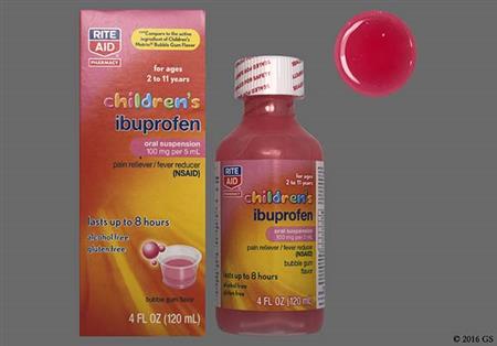 RITE AID Children's Ibuprofen 100mg/5mL Suspension (Bubblegum)