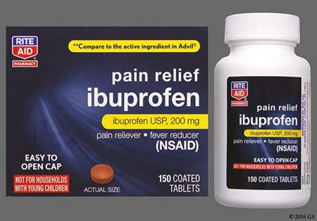 RITE AID Ibuprofen Pain Relief 200mg Tablet package photo
