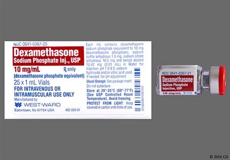 Dexamethasone Sodium Phosphate 10mg/ml Solution for Injection package photo
