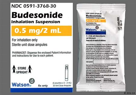 Budesonide 0.5mg/2ml Suspension for Inhalation package photo