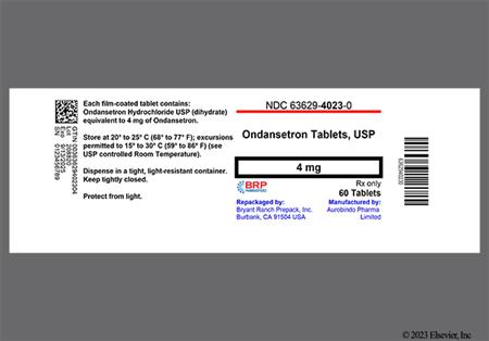 Ondansetron Hydrochloride 4mg Tablet package photo