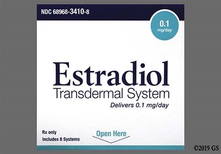 Estradiol 0.1mg/24hr Transdermal Patch System (Twice-Weekly) package photo