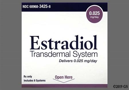 Estradiol 0.025mg/24hr Transdermal Patch System (Twice-Weekly) package photo