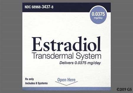 Estradiol 0.0375mg/24hr Transdermal Patch System (Twice-Weekly) package photo