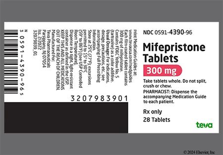 Mifepristone 300mg Tablet package photo