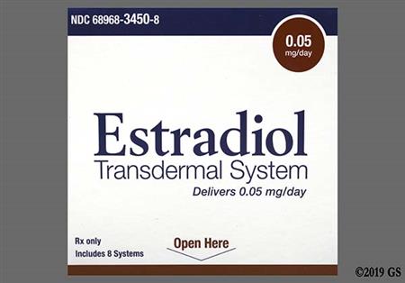 Estradiol 0.05mg/24hr Transdermal Patch System (Twice-Weekly) package photo