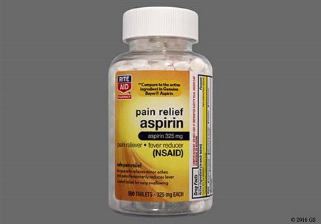 RITE AID Aspirin 325mg Coated Tablet package photo