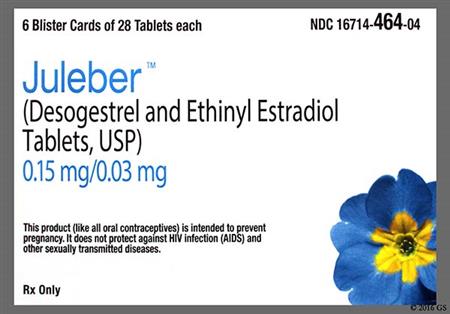Juleber 0.15mg/0.03mg 28-Day Tablet package photo