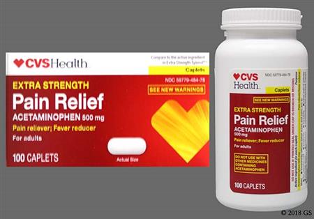 CVS Pain Relief Extra Strength 500mg Caplet