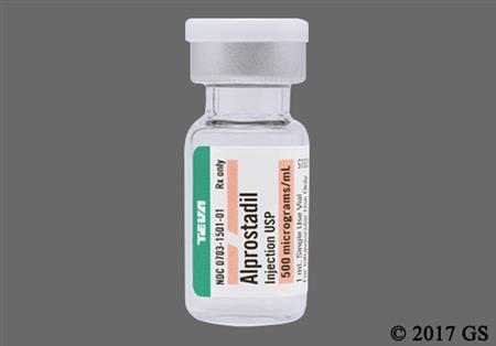 Alprostadil 500mcg/mL Solution for Injection package photo