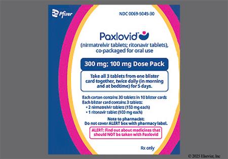PAXLOVID 300mg-100mg Tablet (Dose Pack) package photo