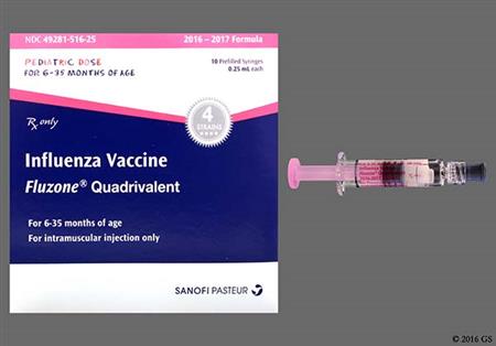 Fluzone Quadrivalent 2016-2017 Preservative-Free Formula Pediatric Suspension for Injection package photo