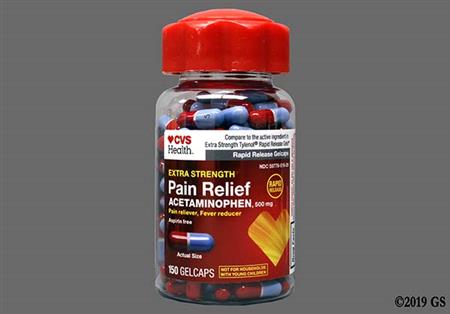CVS Acetaminophen 500mg Extra Strength Rapid Release Gelcap