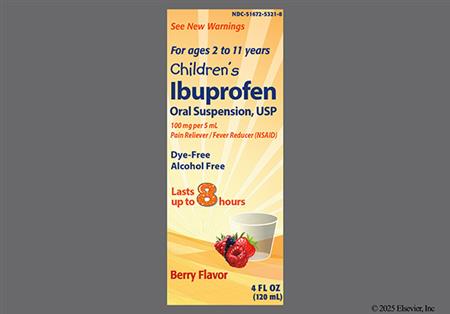 Children's Ibuprofen 100mg/5mL Suspension (Berry)