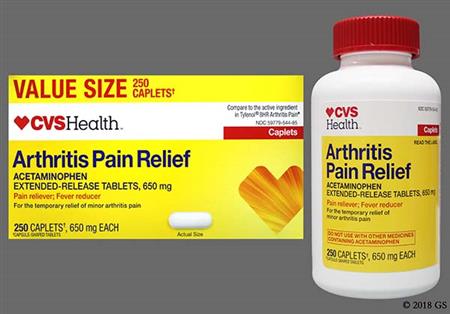 CVS 8HR Arthritis Pain Relief 650mg Extended-Release Caplet