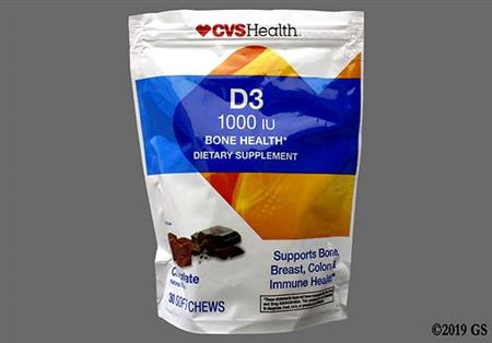 CVS Vitamin D3 1000units Soft Chew (Chocolate) package photo