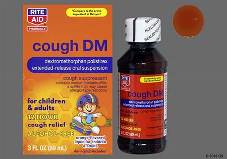RITE AID Cough DM 12 Hour 30mg/5ml Extended-Release Suspension (Orange) package photo