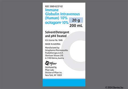 Octagam 10% 20g Solution for Injection package photo