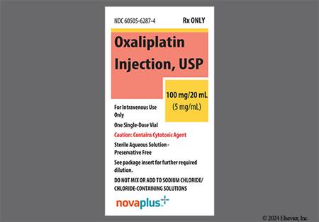 Oxaliplatin 100mg/20mL Solution for Injection (NOVAPLUS) package photo