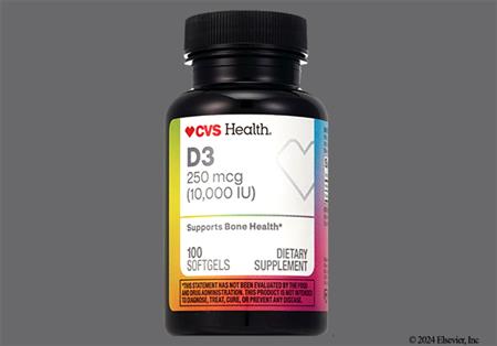 CVS D3 250mcg (10,000units) Softgel package photo