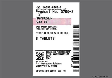 Naproxen 500mg Tablet package photo