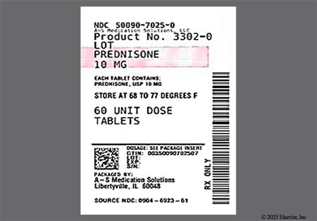 Prednisone 10mg Tablet package photo