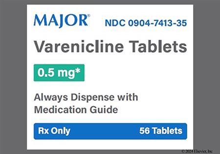 Varenicline 0.5mg Tablet package photo